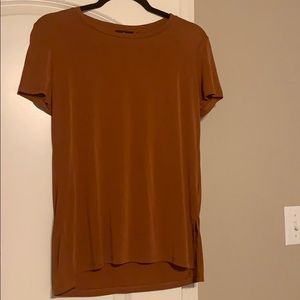 Short sleeve burnt orange shirt